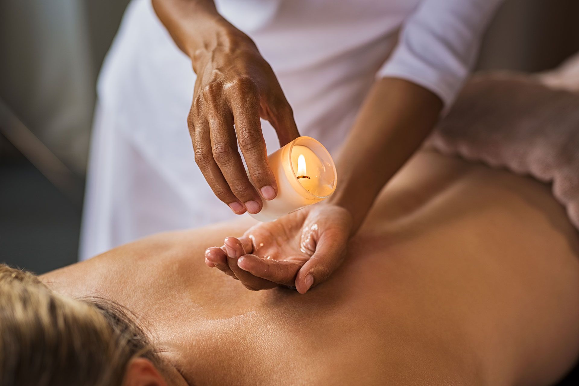 Kerzenöl Massage